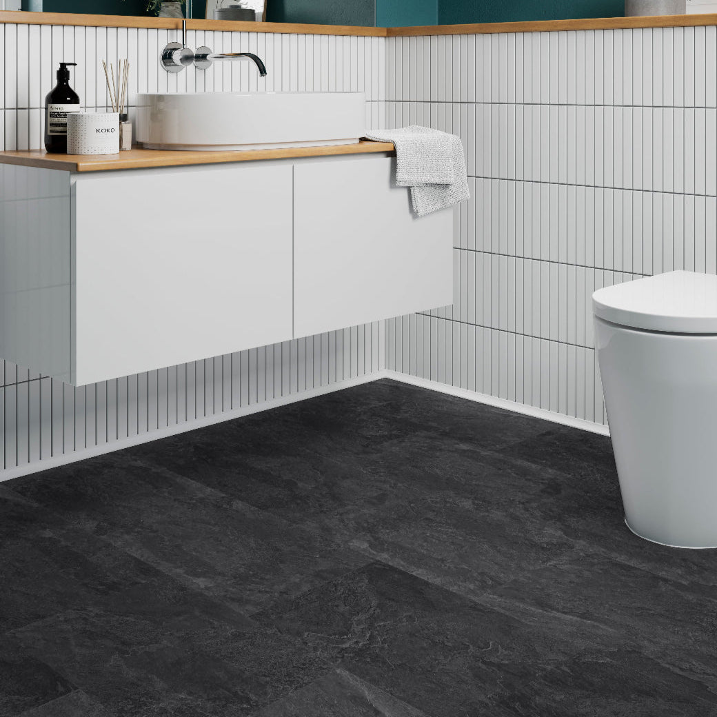 Charcoal Slate LVT Click Flooring