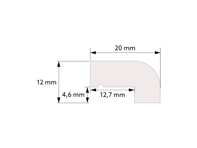 Gently Rounded Top Trim for Wall Panels