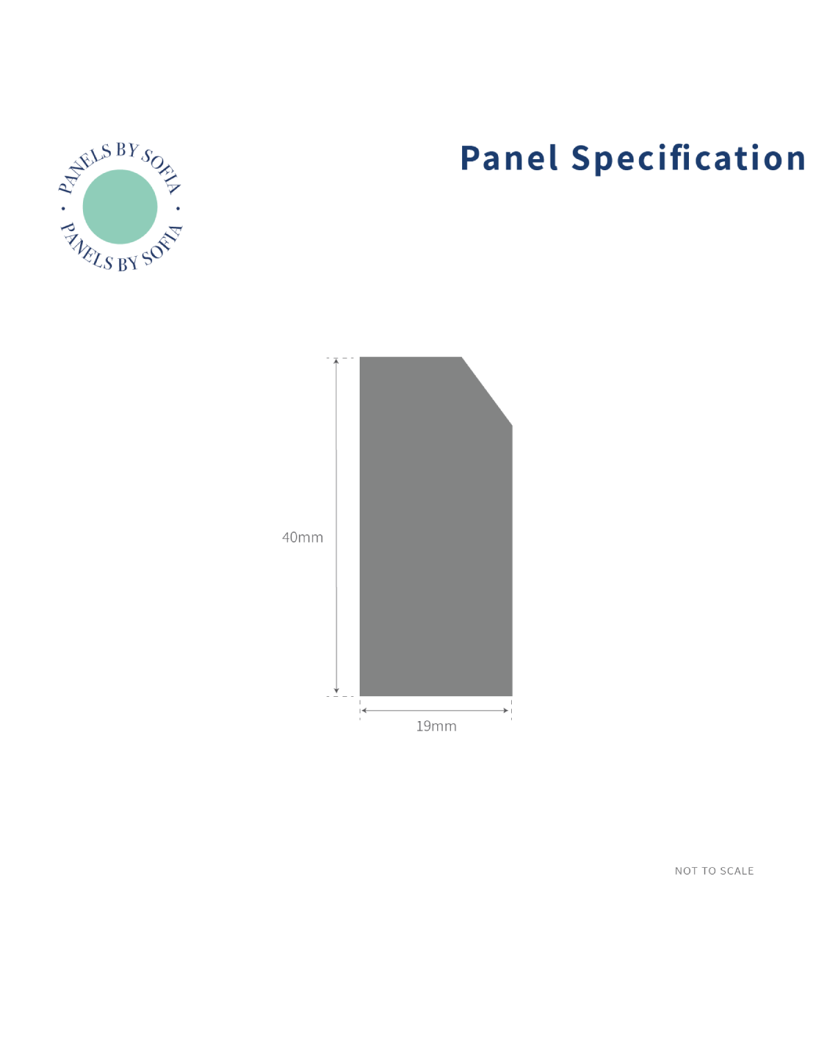 Dado Rail for Black Wall Panels
