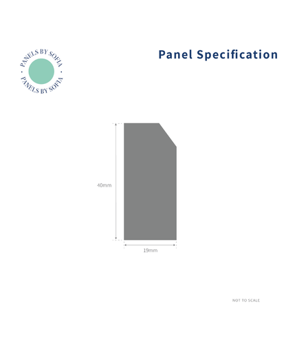 Dado Rail for Black Wall Panels