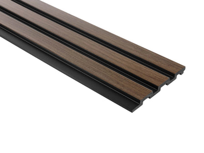Waterproof Dark Oak Slat Wall Panels
