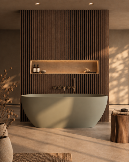 Waterproof Dark Walnut Slat Wall Panels