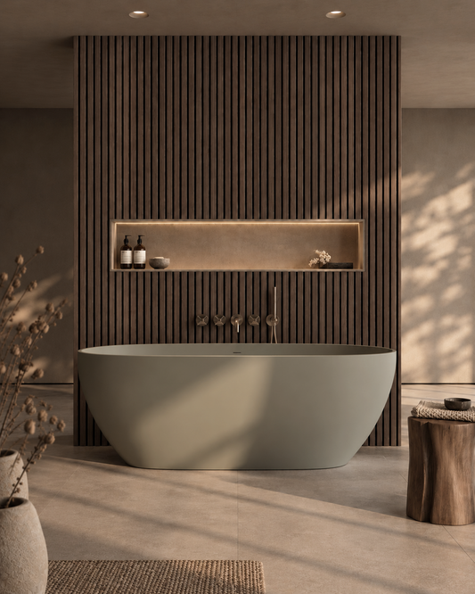 Waterproof Dark Walnut Slat Wall Panels