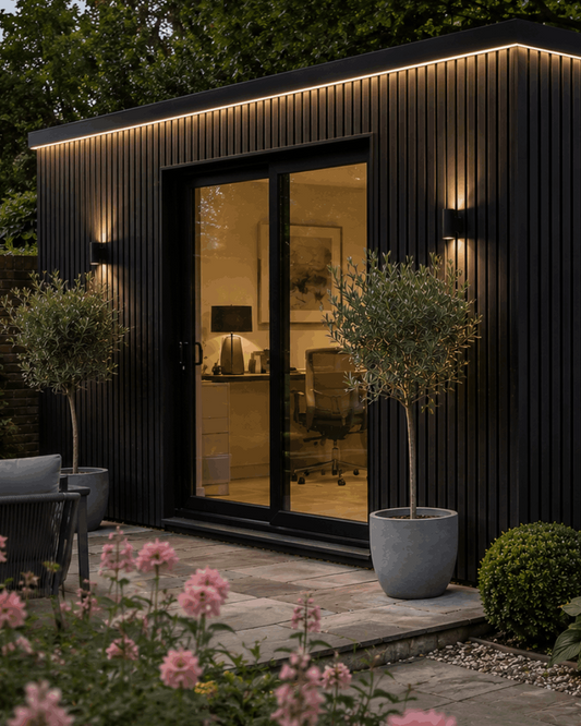 Black Slat Outdoor Wall Cladding