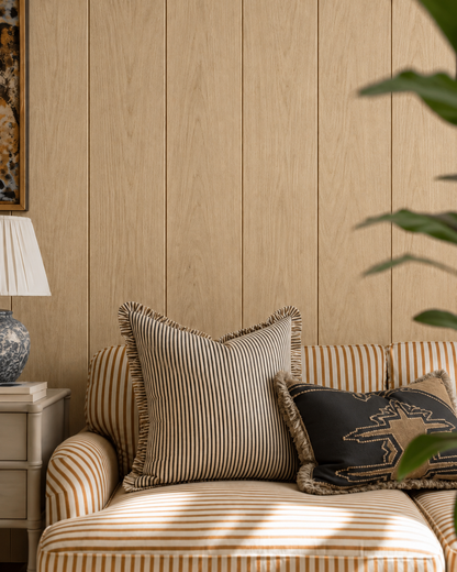 Extra Wide Oak Veneer Tongue & Groove Wall Panels