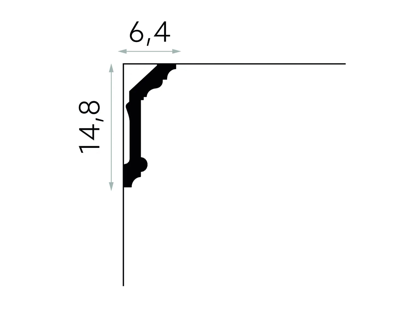 Waterproof Floral Ceiling Coving - 072