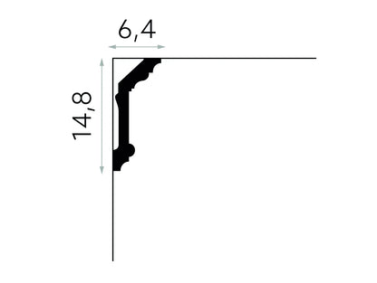 Waterproof Floral Ceiling Coving - 072