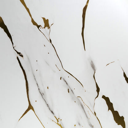 White & Gold Marble PVC Shower Panels