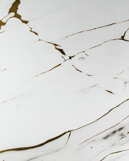 White & Gold Marble PVC Shower Panels