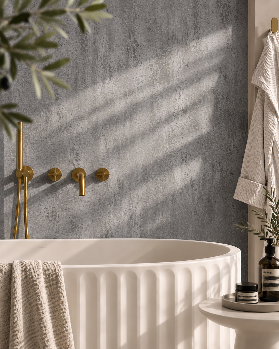 Lava Graphite PVC Shower Panels