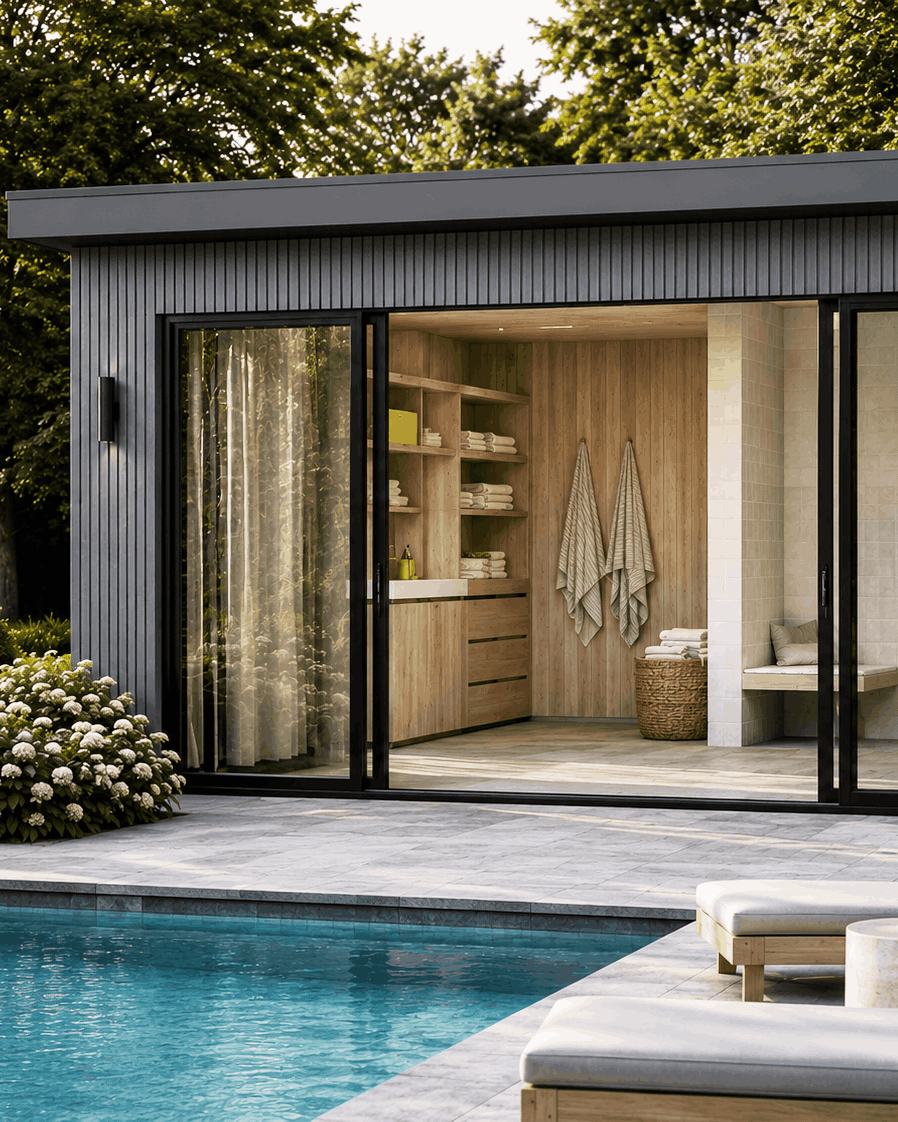 Grey Slat Outdoor Wall Cladding