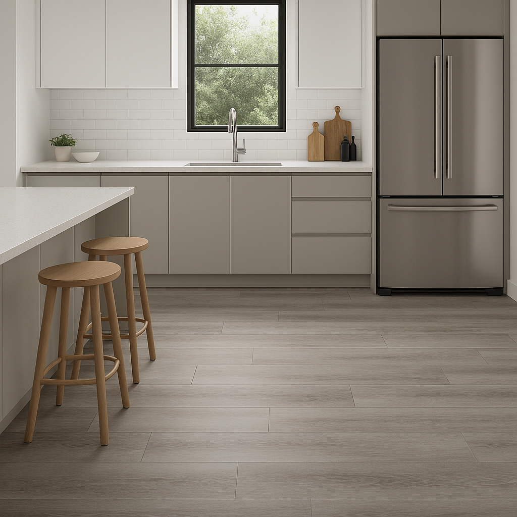 Greige Oak LVT Click Flooring