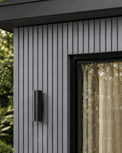 Grey Slat Outdoor Wall Cladding