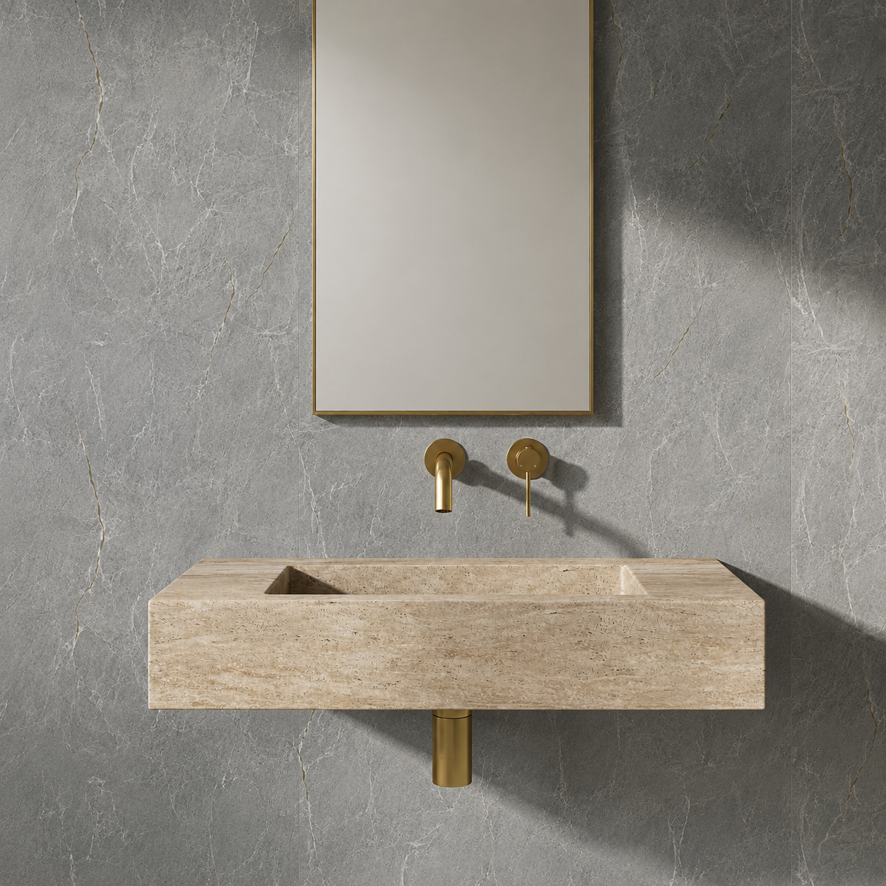 Neptune Grey Marble PVC Shower Panels