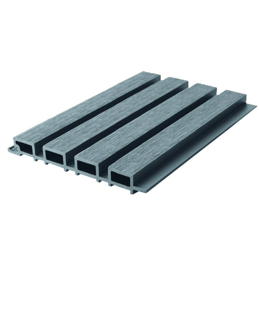 Grey Slat Outdoor Wall Cladding