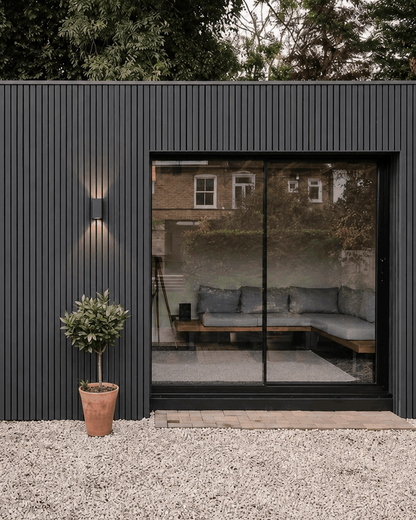 Anthracite Grey Slat Outdoor Wall Cladding