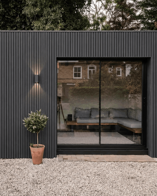 Anthracite Grey Slat Outdoor Wall Cladding