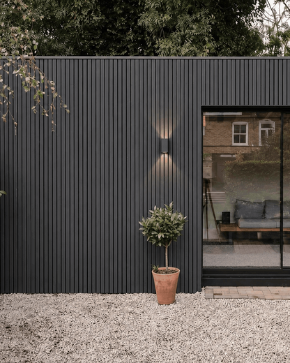 Anthracite Grey Slat Outdoor Wall Cladding