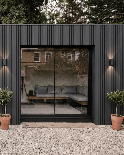 Anthracite Grey Slat Outdoor Wall Cladding