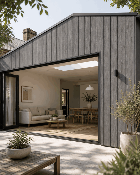 Slate Grey Shiplap Outdoor Wall Cladding