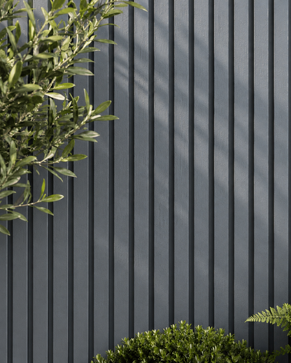 Grey Slat Outdoor Wall Cladding