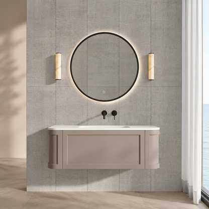 Grey Lunar Stone SPC Shower Tiles - 4 Pack