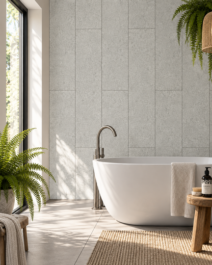 Grey Stella Stone SPC Tiles - 4 Pack