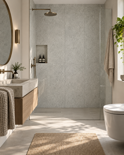 Grey Stella Stone SPC Tiles - 4 Pack