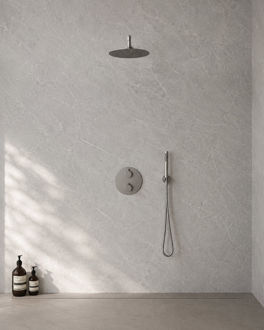Puglia Grey PVC Shower Panels