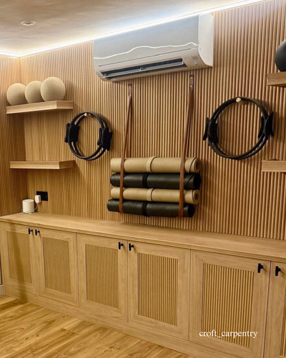 Oak Ribbed Flexible Wall Panels