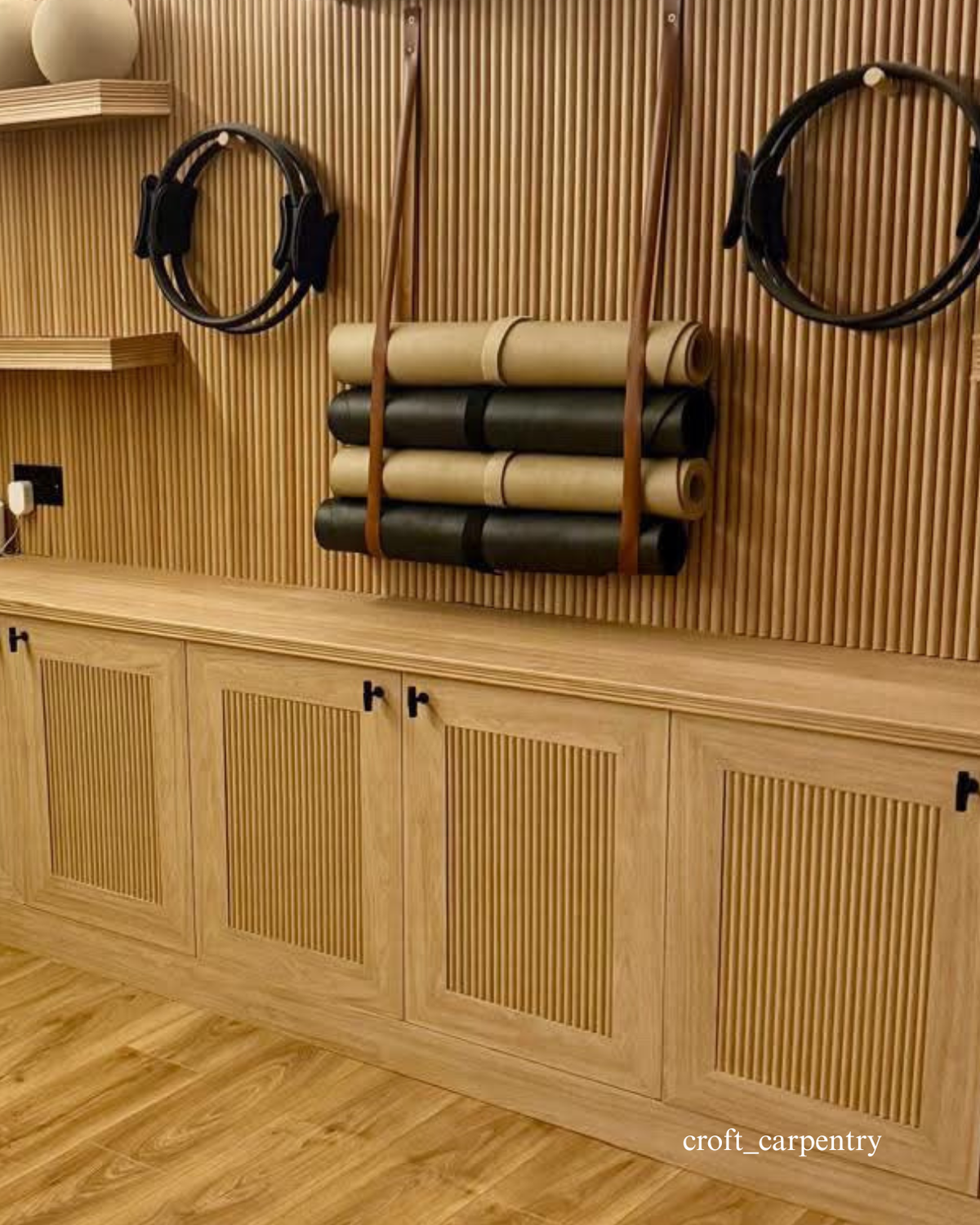 Oak Ribbed Flexible Wall Panels
