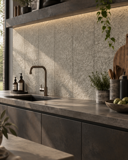 Beige Moon Stone SPC Tiles - 4 Pack