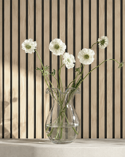 Acoustic Slat Wall Panels - Light Ash Wood Veneer