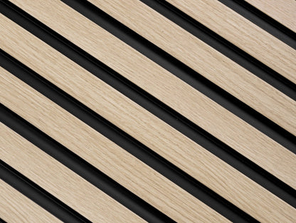 Waterproof Light Oak Slat Wall Panels