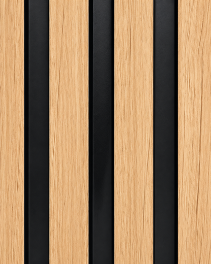 Waterproof Light Oak Slat Wall Panels