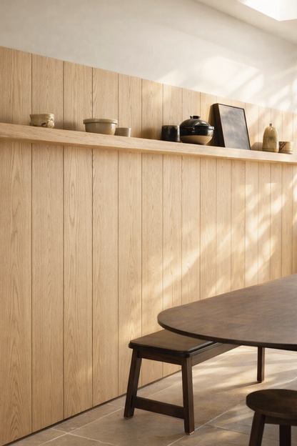 Extra Wide Oak Veneer Tongue & Groove Wall Panels