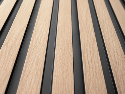 Waterproof Light Oak Slat Wall Panels