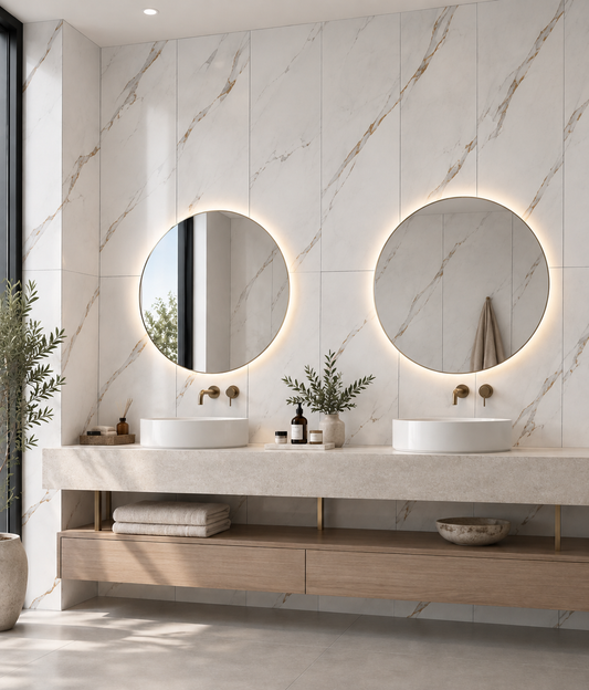 Marble Nova SPC Shower Tiles - 4 Pack