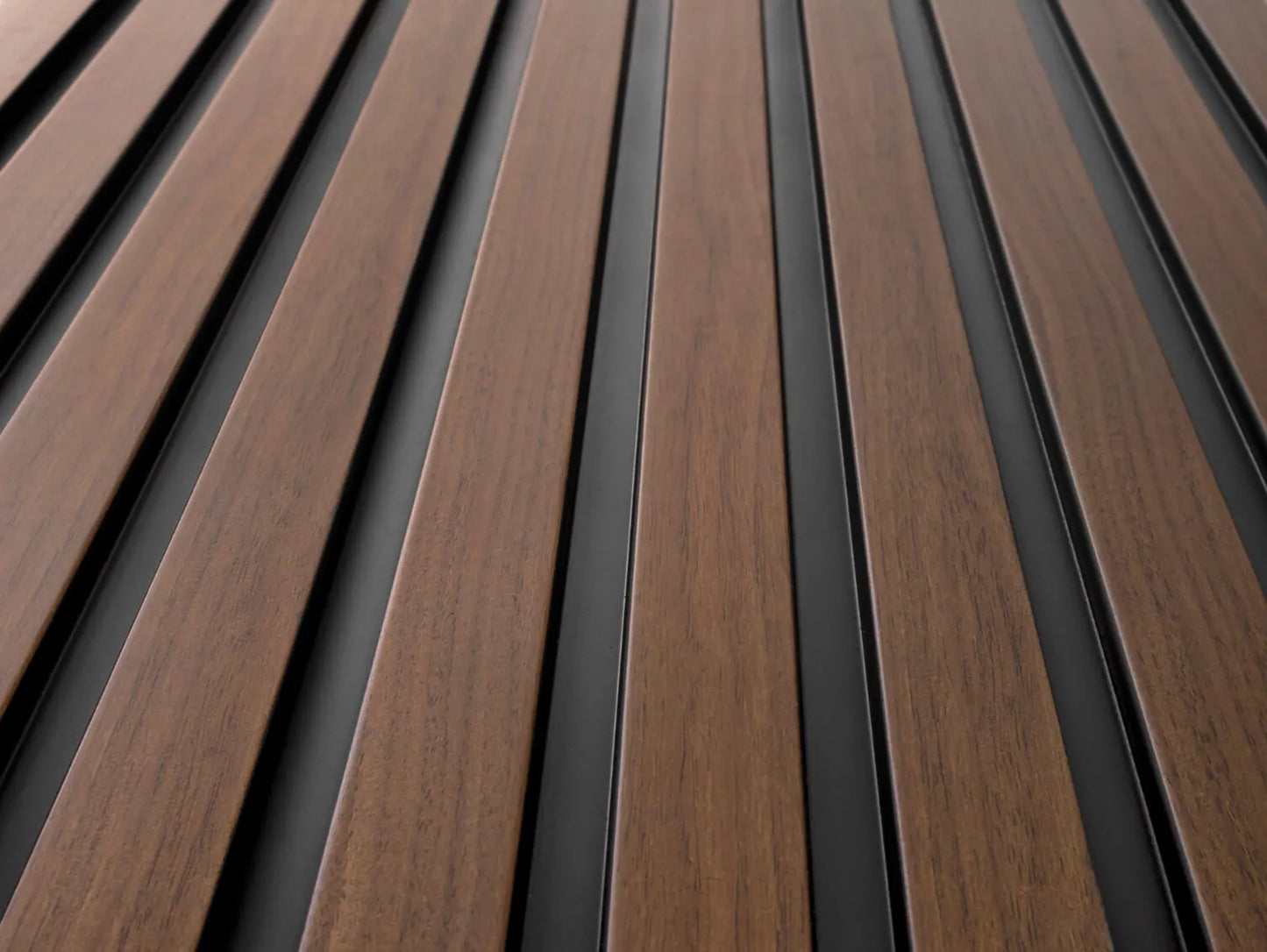 Waterproof Dark Oak Slat Wall Panels