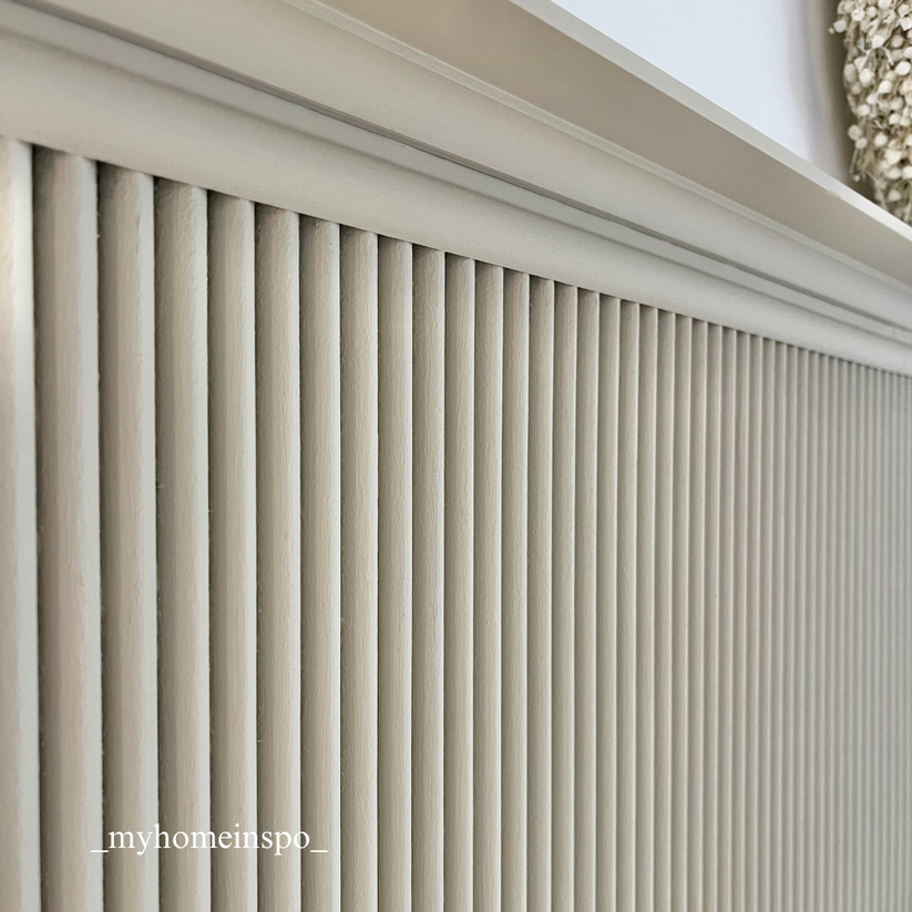 Round Ribbed Wall Cladding Mini Ribbed Wall Panels | Panels by Sofia | UK Paintable Wall Paneling