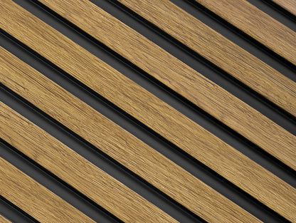 Waterproof Natural Oak Slat Wall Panels