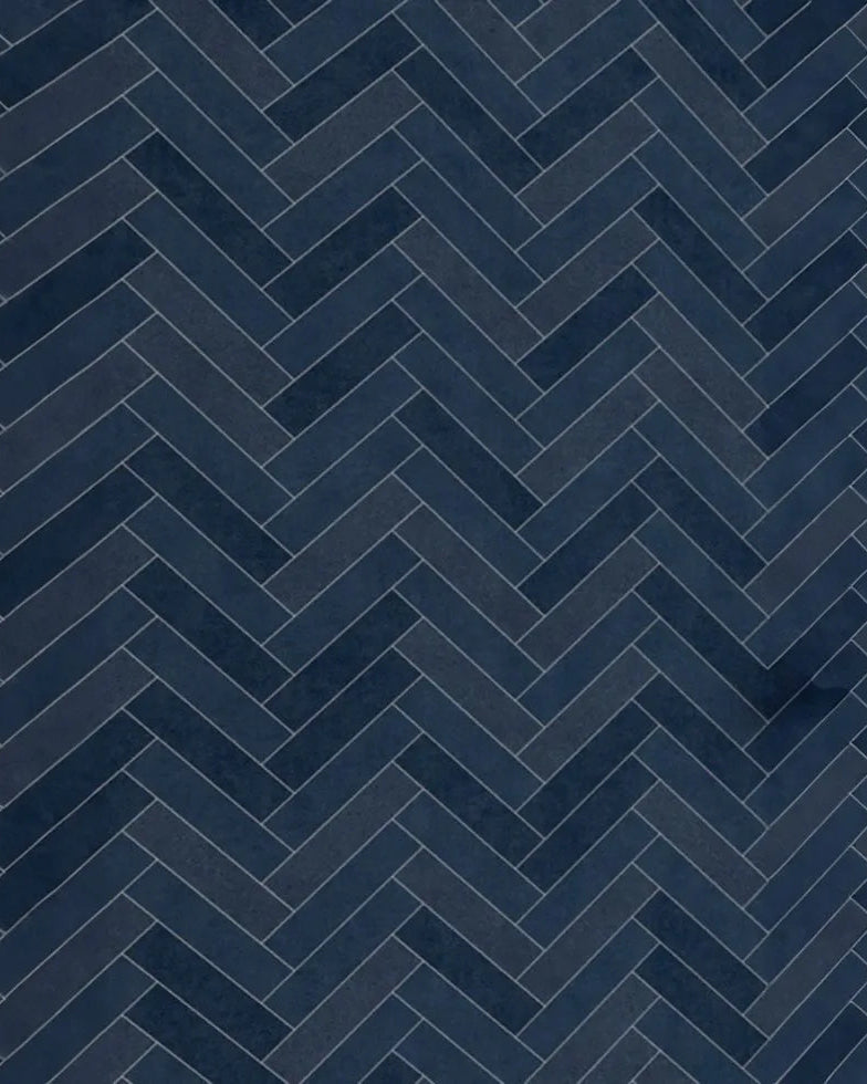 Navy Chevron PVC Shower Panels