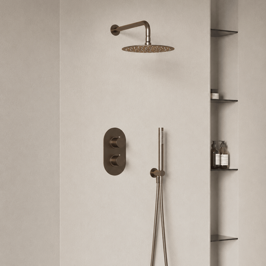 Neutral Textured Fife SPC Shower Panels - 2 Pack