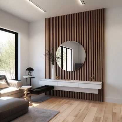 Waterproof Classic Oak Slat Wall Panels