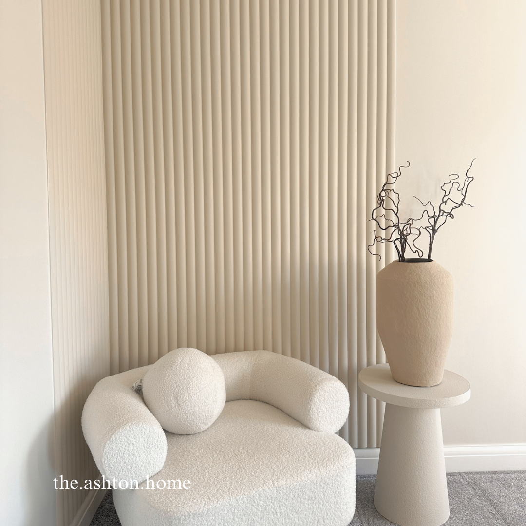 Round Ribbed Wall Cladding Ribbed Wall Panels | Panels by Sofia | UK Made MDF Wood Panelling
