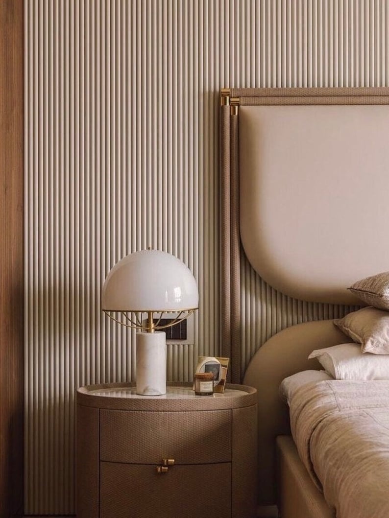 Round Ribbed Wall Cladding Mini Ribbed Wall Panels | Paintable 3D Wall Panelling | UK Made ...