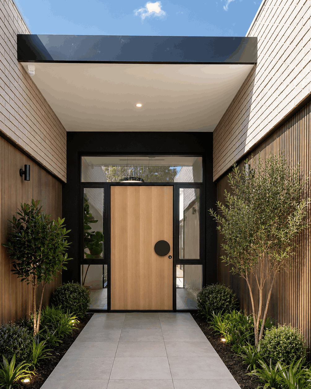 Rustic Wood Slat Outdoor Wall Cladding
