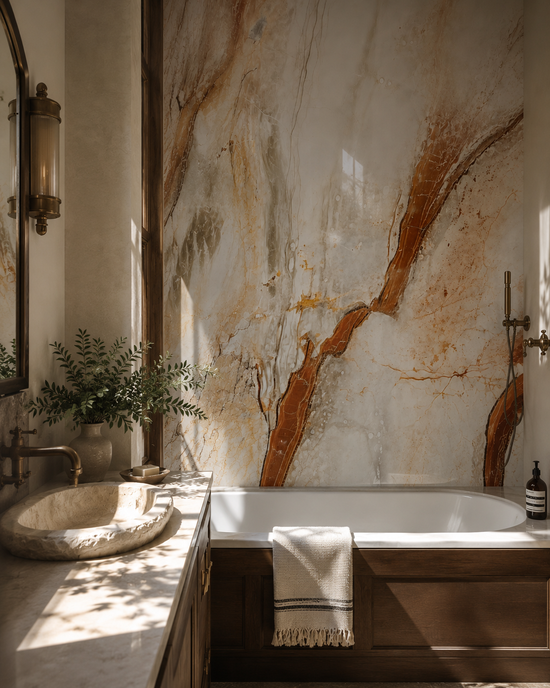 Santa Rosa Marble PVC Shower Panels