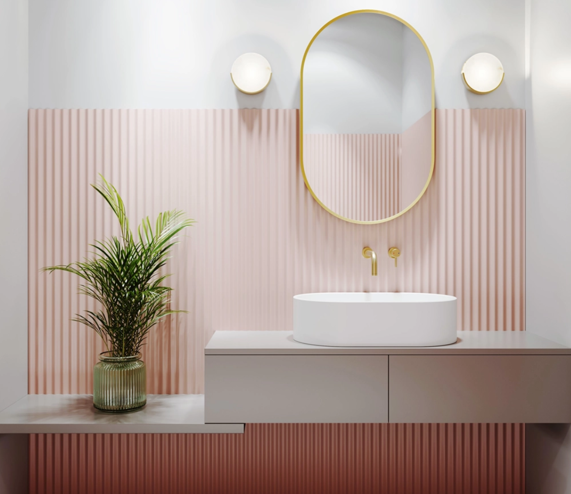 Soft Ribbed Wall Panels | Panels by Sofia | UK Made MDF Wood Panelling