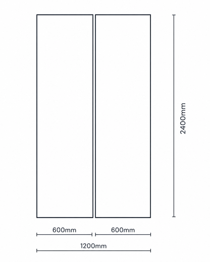 Beige Concrete SPC Shower Panels - 2 Pack